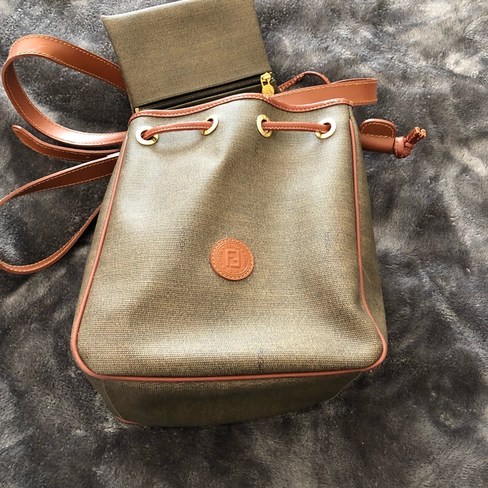 Fendi drawstring bucket bag